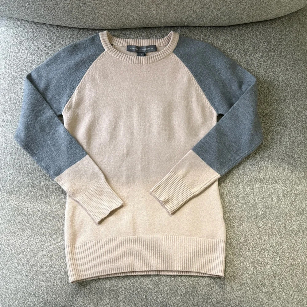 FRENCH CONNECTION Colorblock Raglan Sleeve Sweater - Picture 8 of 9
